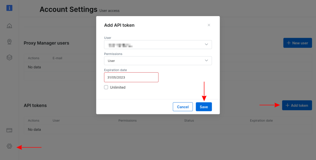 Generierung eines API-Tokens in Bright Data