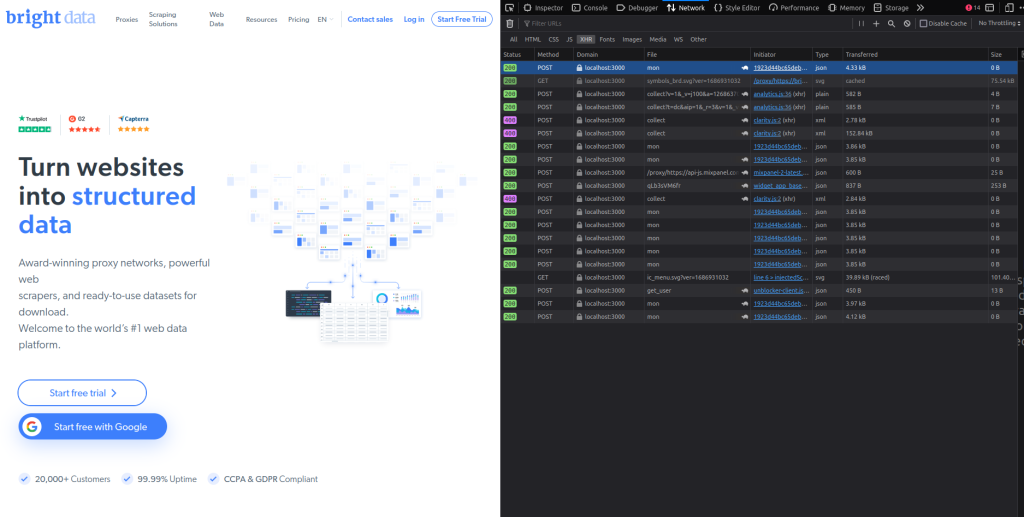 Lokale Proxy-Testbefehle und Browser-Check