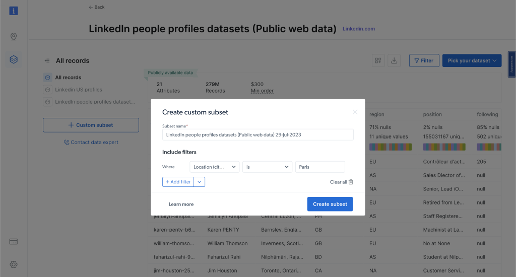 extração e coleta de dados