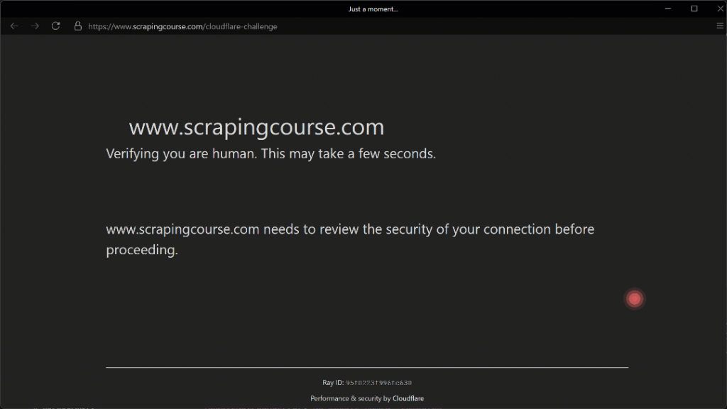 CloudflareでのCamoufoxの動き