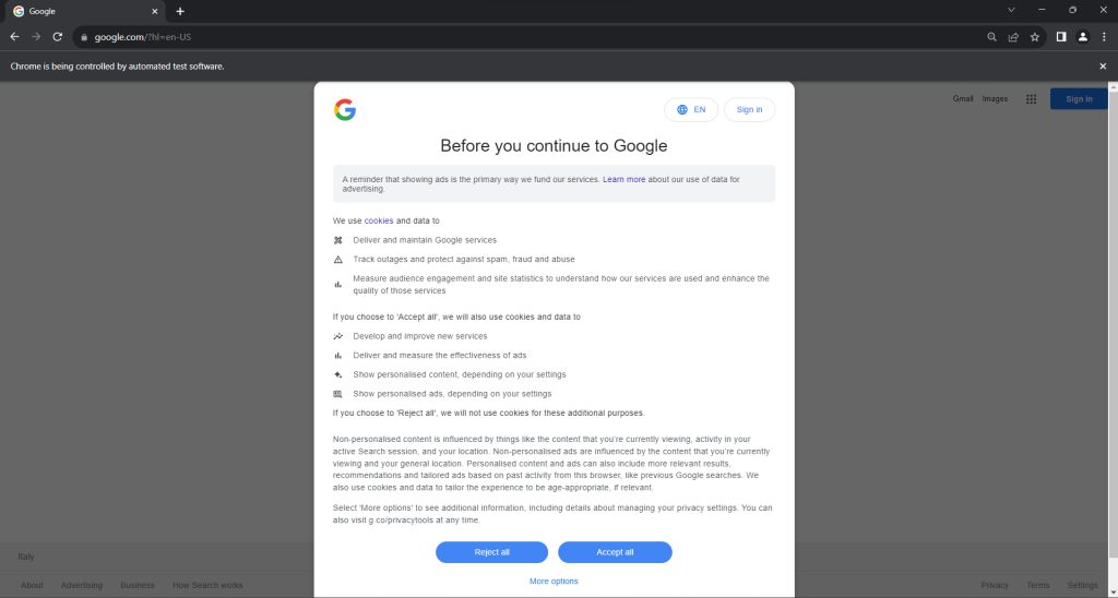 La política de cookies a efectos del RGPD (usuarios de la UE)