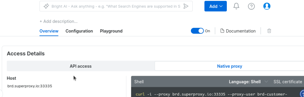 Tus credenciales de la API SERP