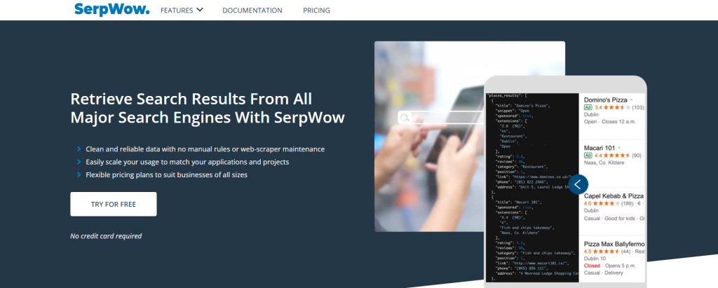 API de SERP de SerpWoW