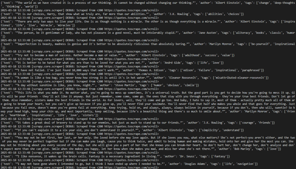 El nuevo resultado de la secuencia de comandos