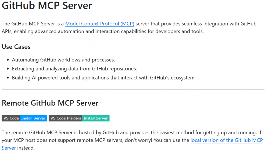 Repositório do servidor MCP do GitHub