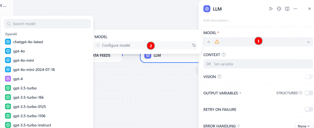 Seleção de um modelo LLM