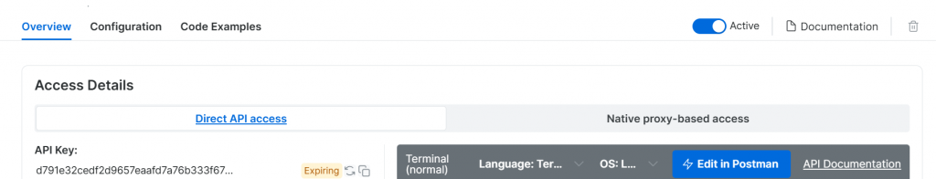 Finden Sie Ihren API-Schlüssel