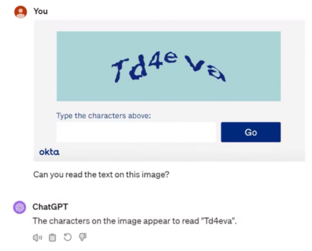 ChatGPT hat das CAPTCHA gelöst