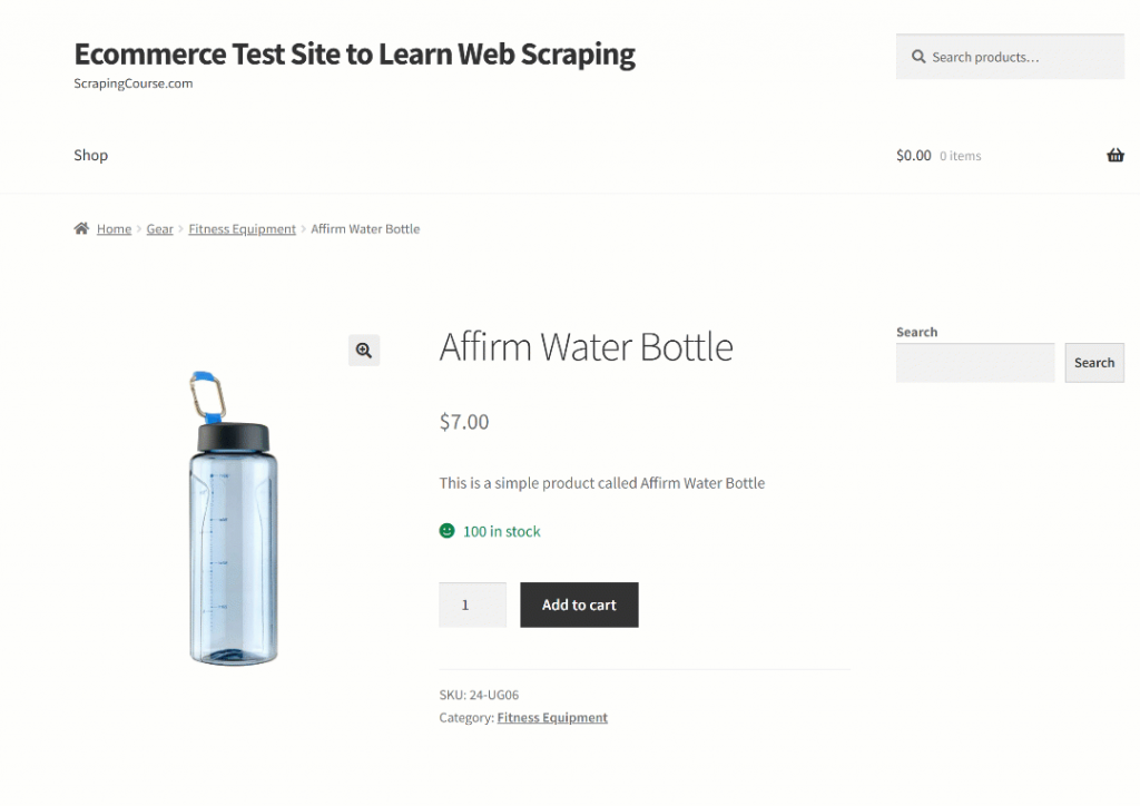 Die Struktur der Zielseite