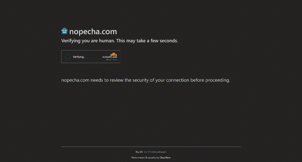 Cloudflare automatic human verification