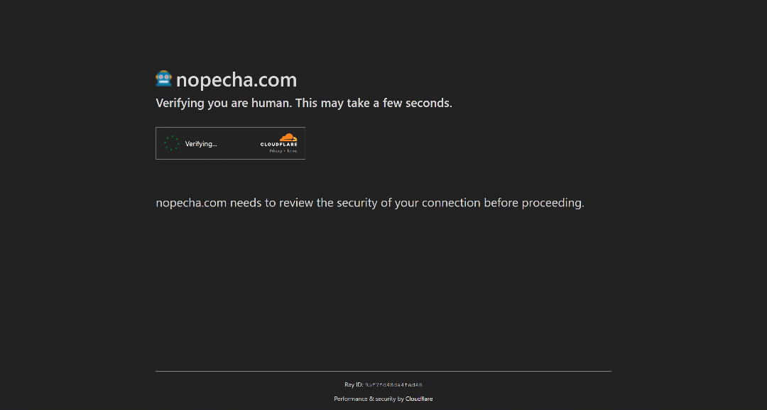 Cloudflare automatic human verification