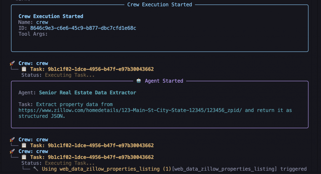 エージェントの思考プロセス
