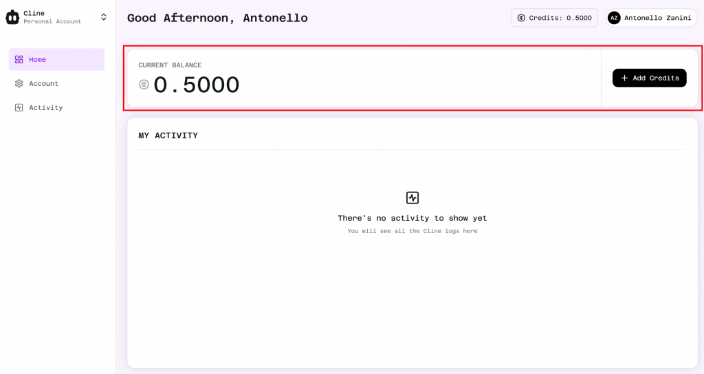 El crédito por defecto ofrecido por Cline