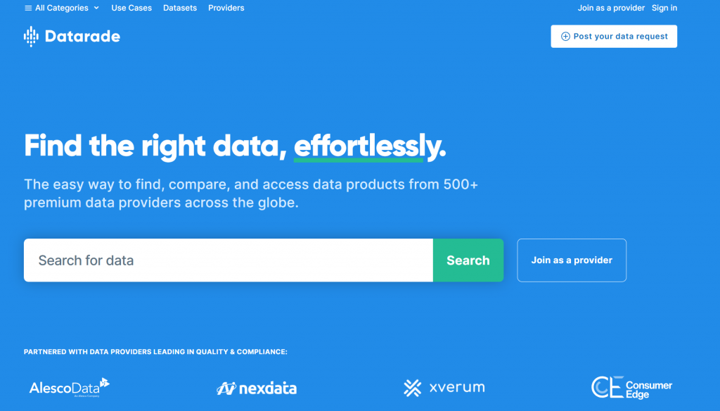 Datarade Marketplace