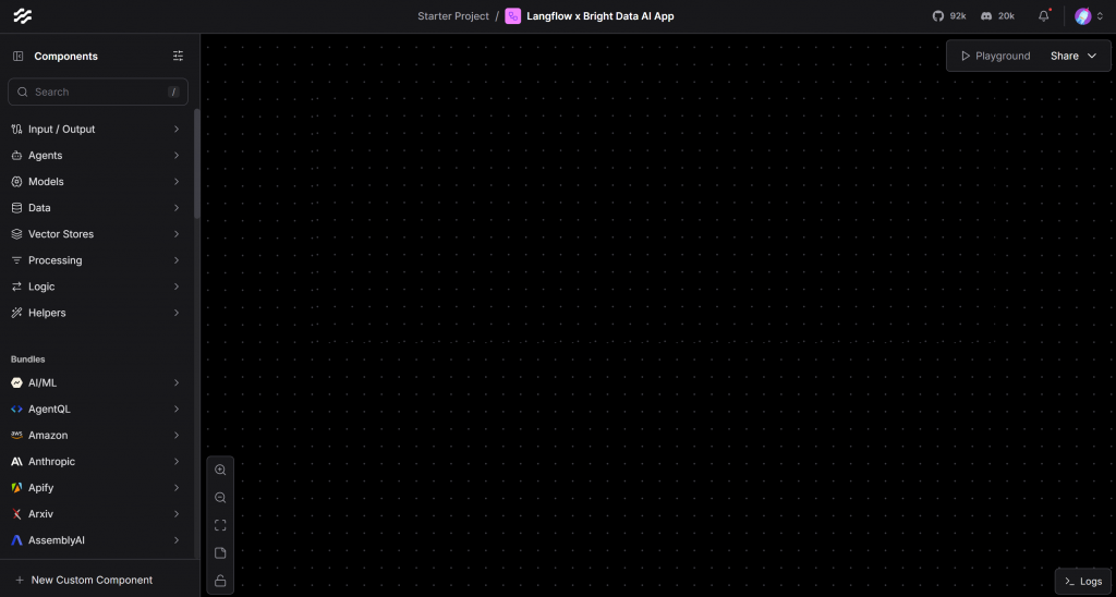 新しいラングフローのブランクフロー