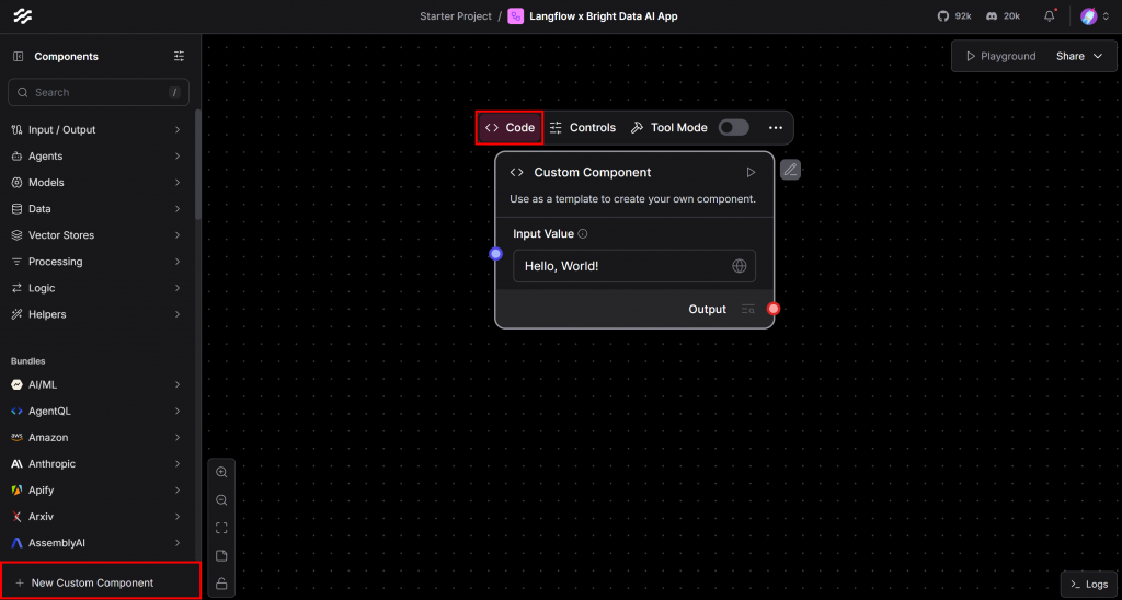 カスタム・コンポーネント "Hello, World!