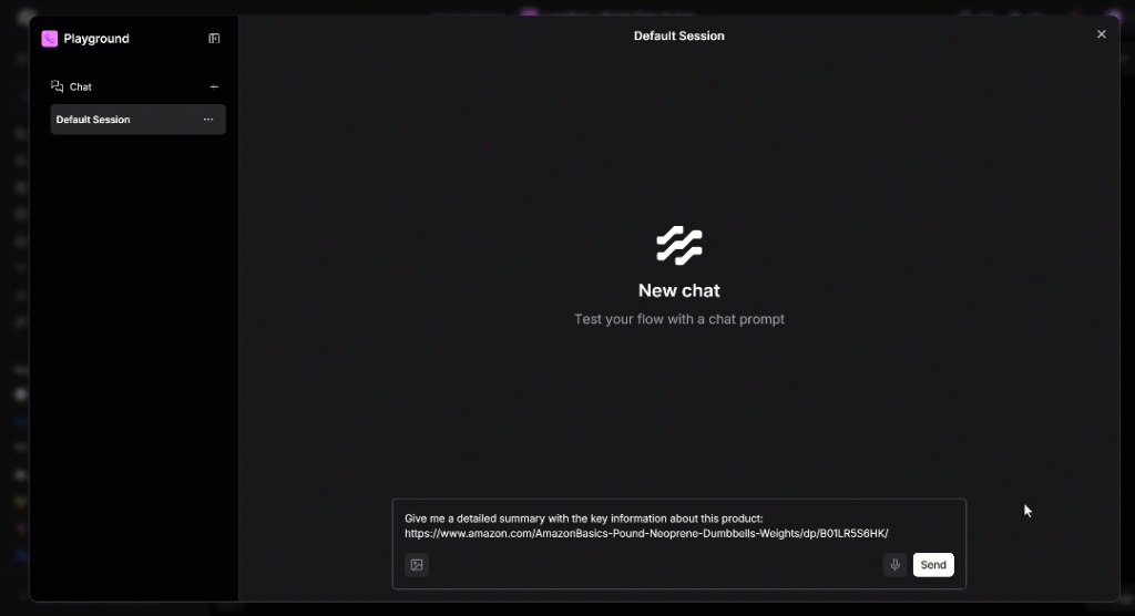 ラングフローでプロンプトを実行する