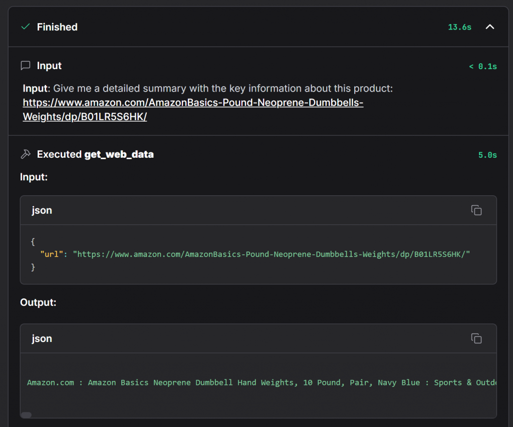 web_get_dataへのアクセス」ドロップダウン