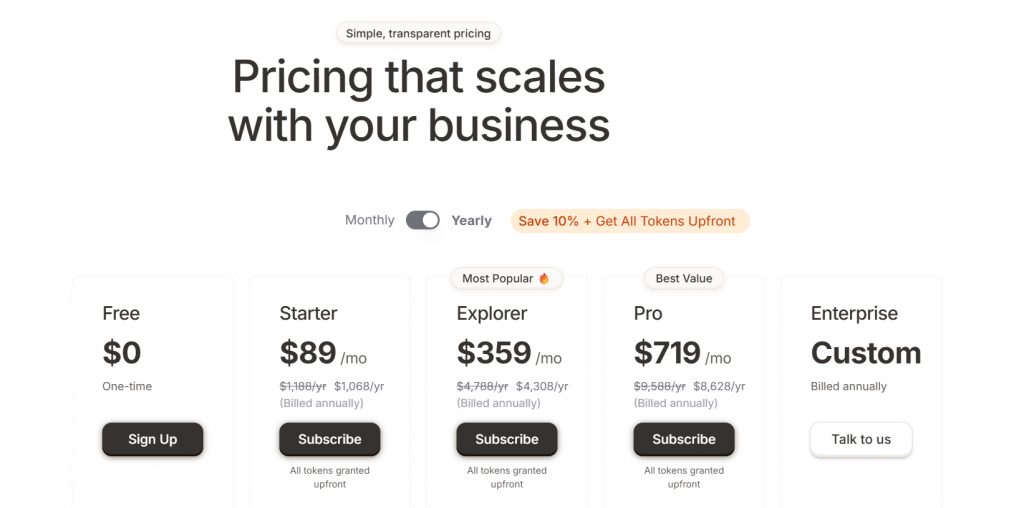 Firecrawl Auszug Preisgestaltung