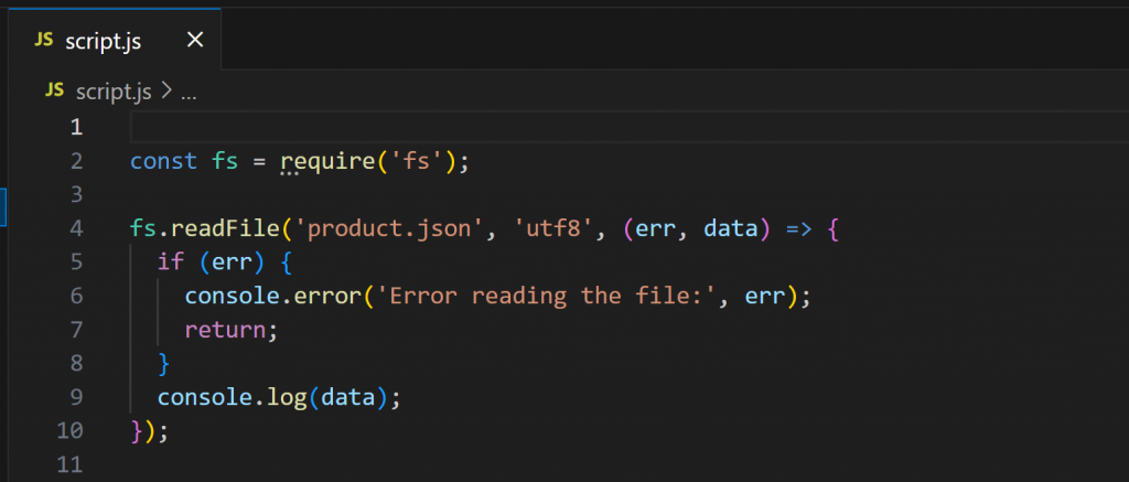The produced script.js