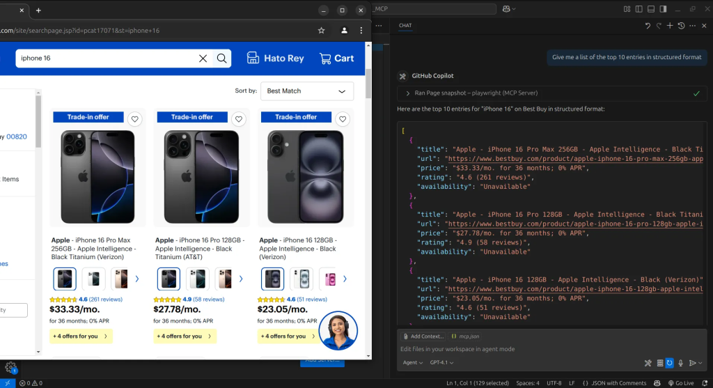 Extract information from the snapshots