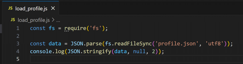 load_profile.js in VS Code