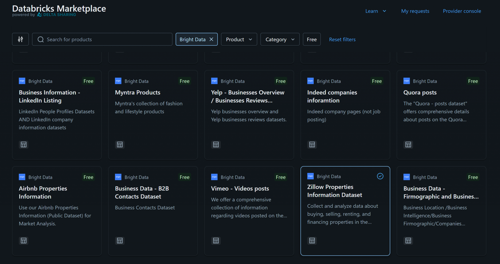 Query Bright Data Datasets via Databricks: API, CLI & SQL