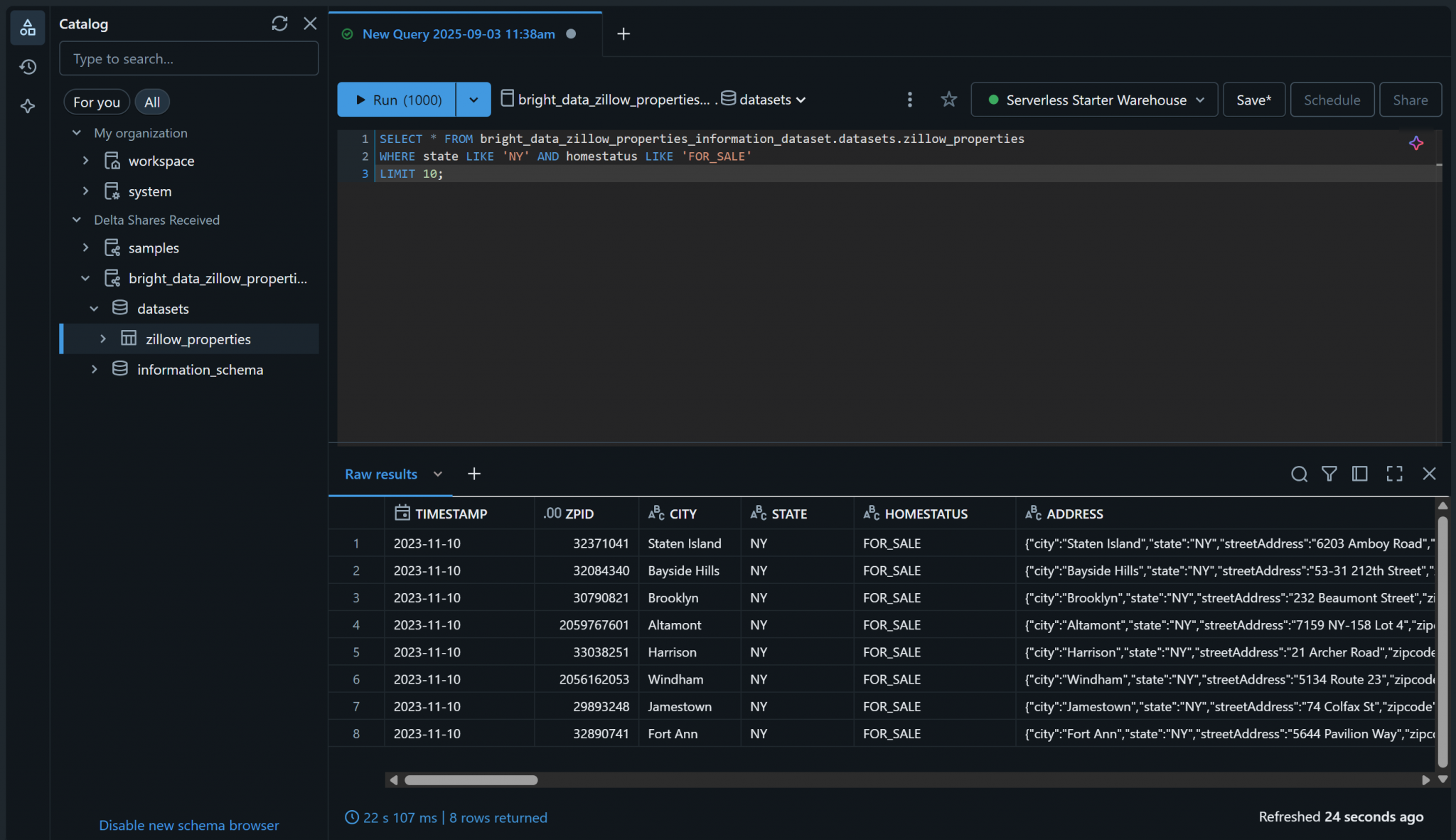 Query Bright Data Datasets via Databricks: API, CLI & SQL