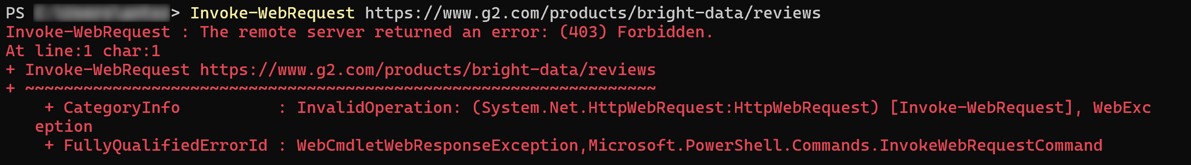 403 error example