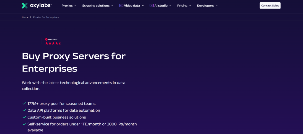 Oxylabs proxy services