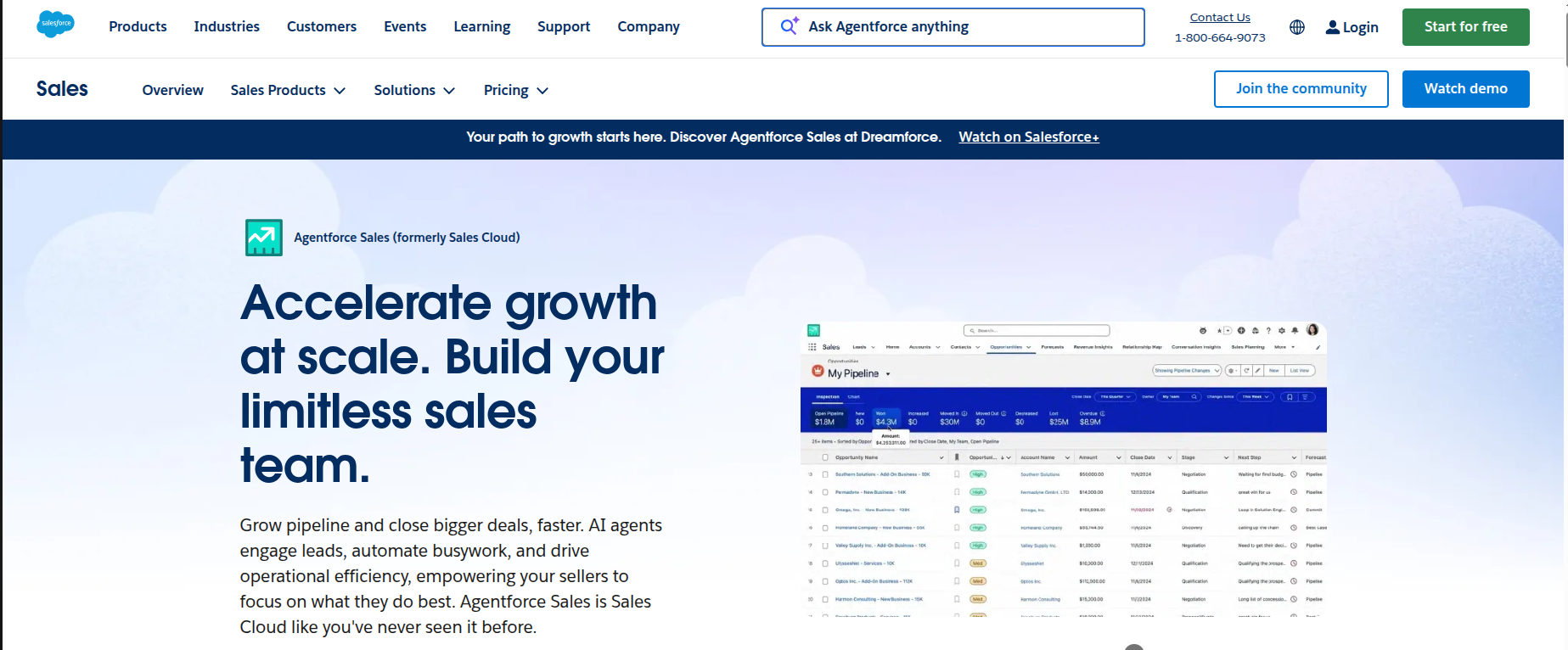salesforce homepage