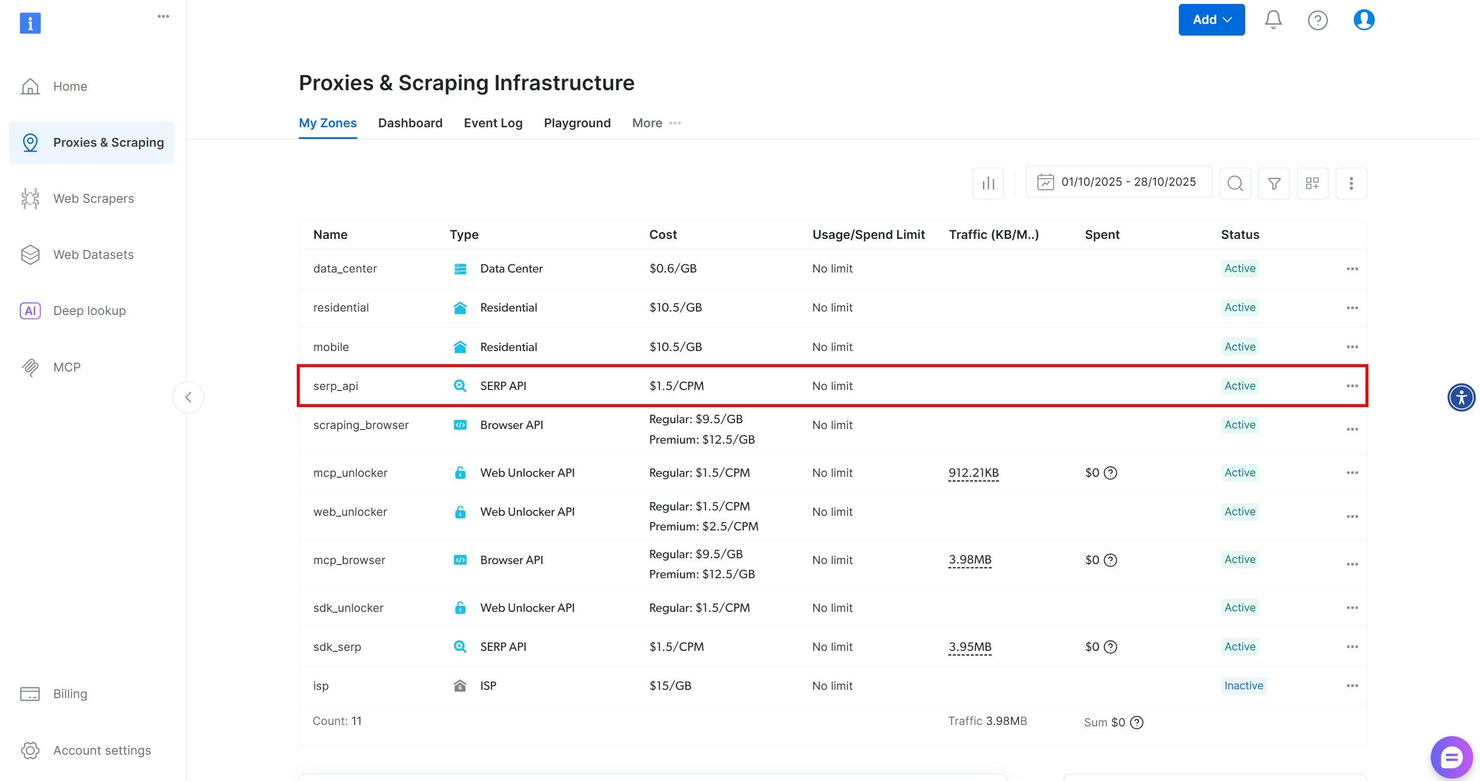 Note the “serp_api” row in the table