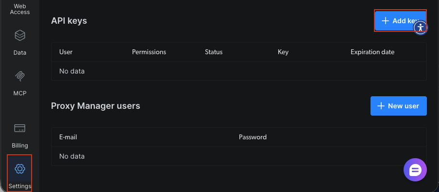 Creating a BrightData API Key