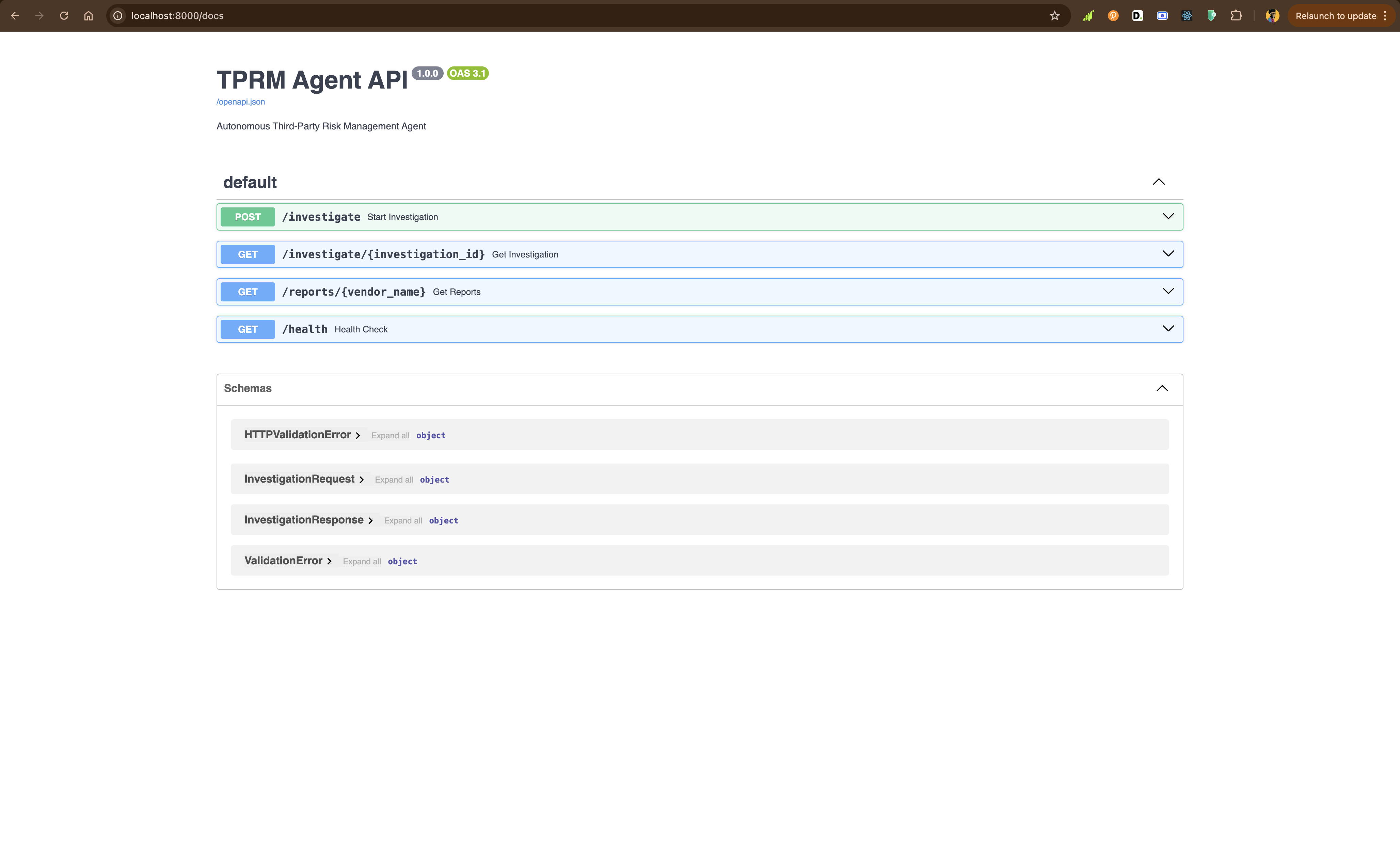 FastAPI DOcumentation