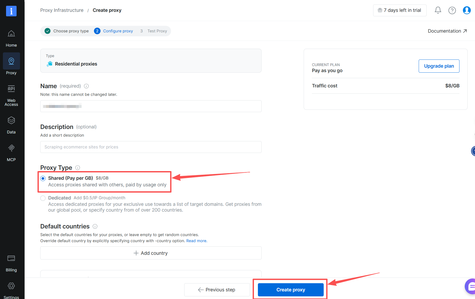 RoxyBrowser Proxy Integration - Free Trial on All Proxy Types