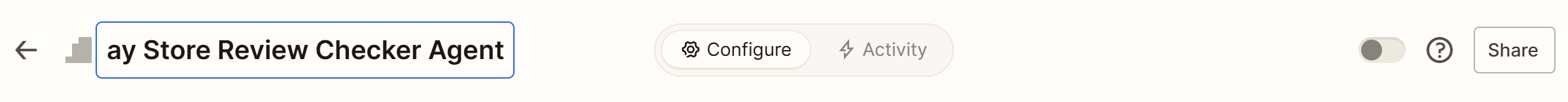 Giving your AI agent the “Google Play Store Review Checker Agent” name