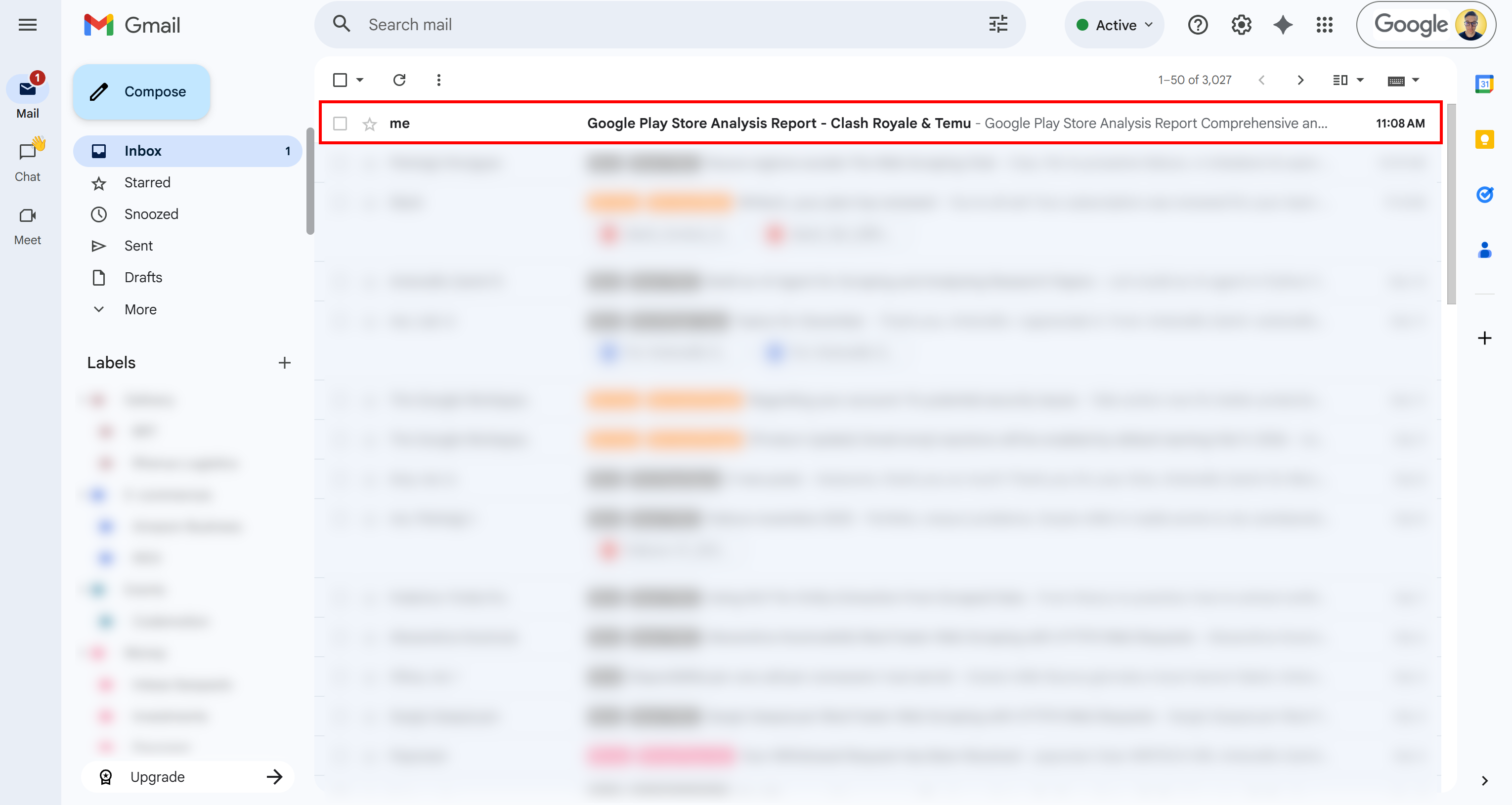 Receiving the Google Play Store report via email