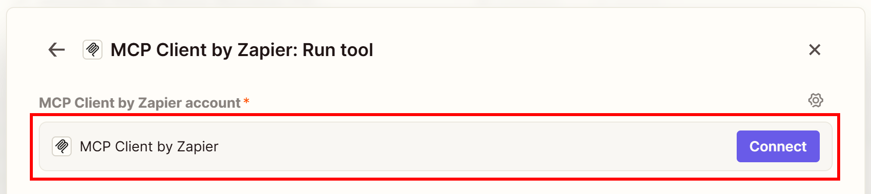 Click the “Connect” button