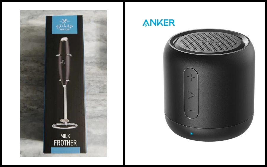 The two test product images