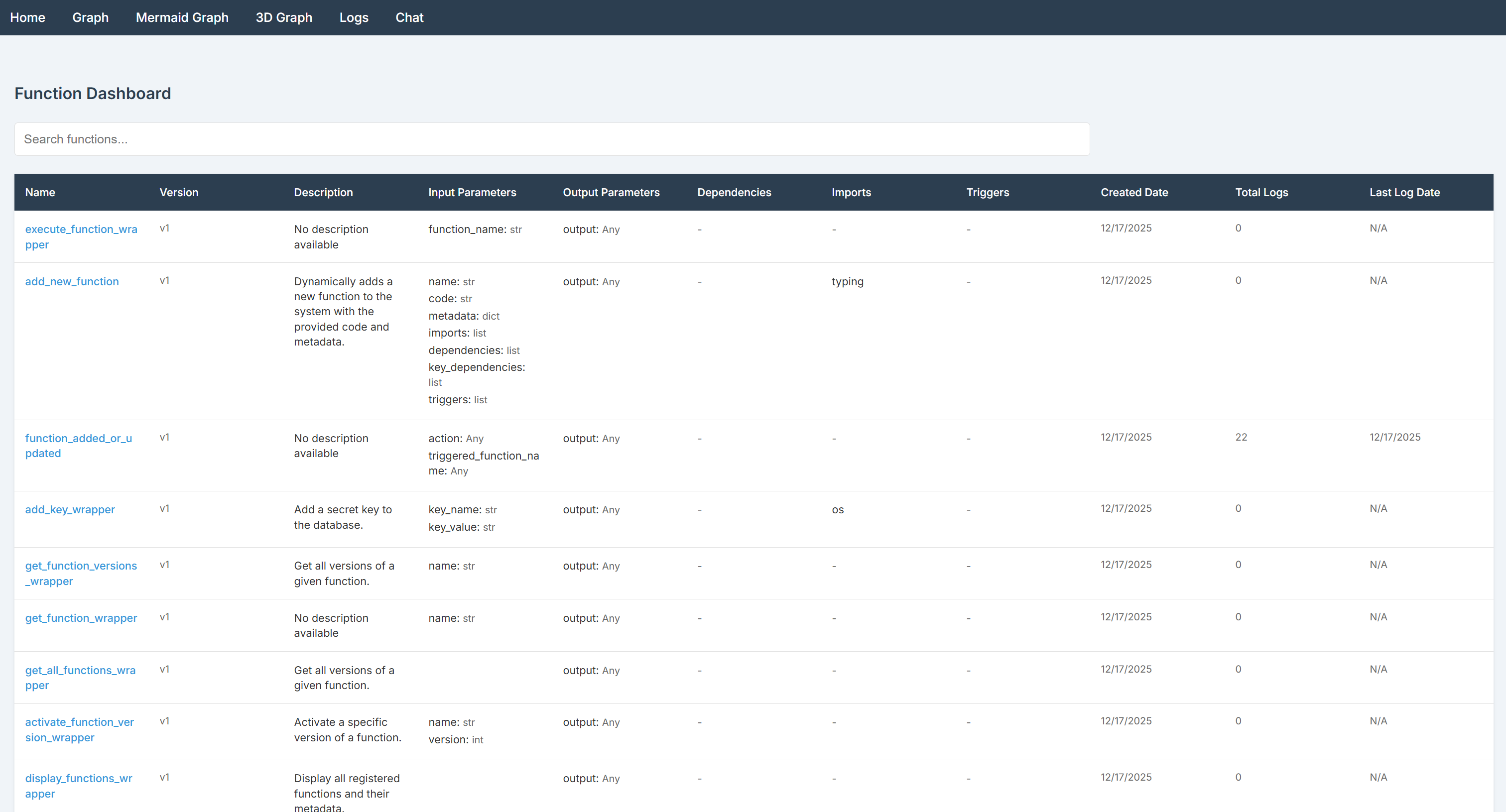 The BabyAGI dashboard