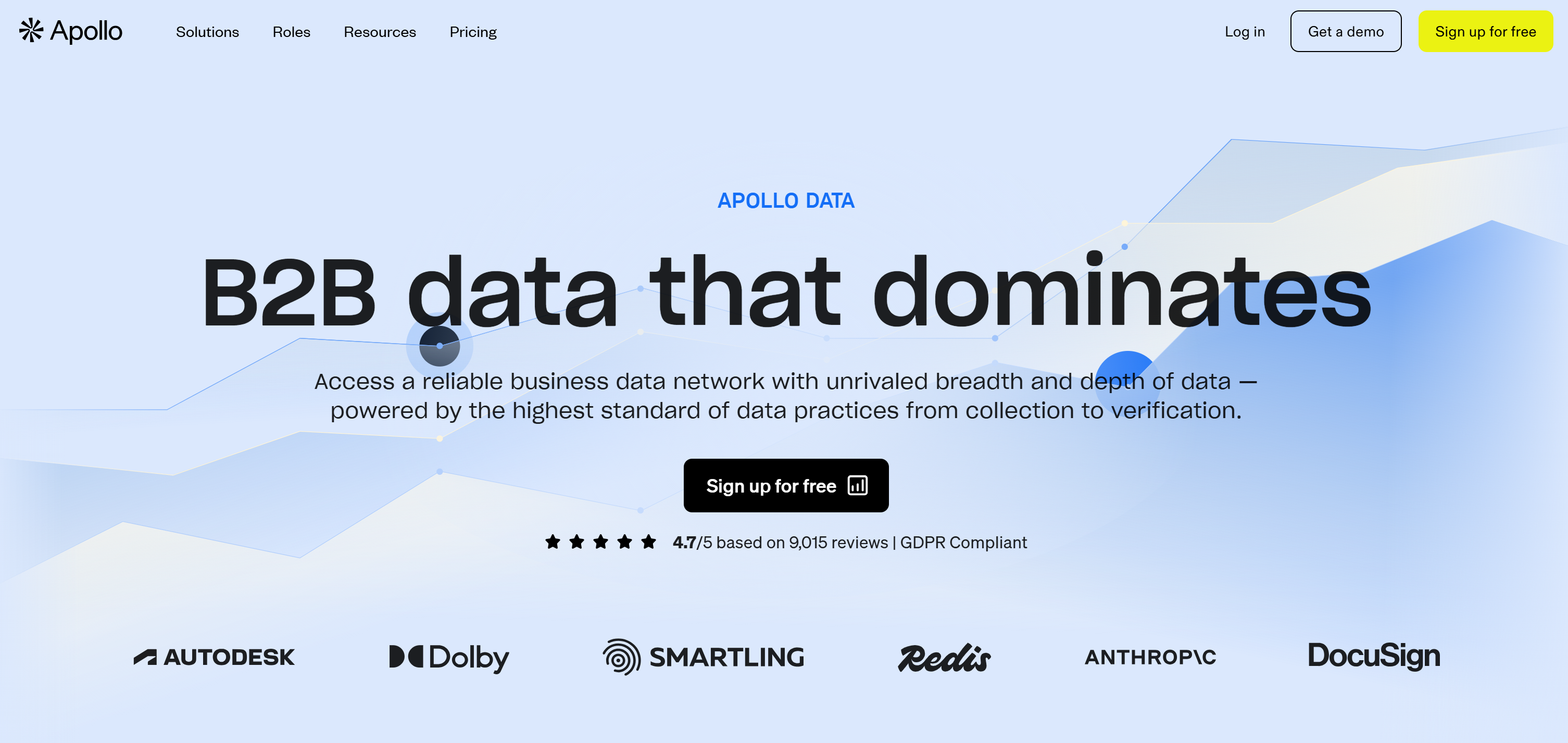 Apollo’s firmographic data