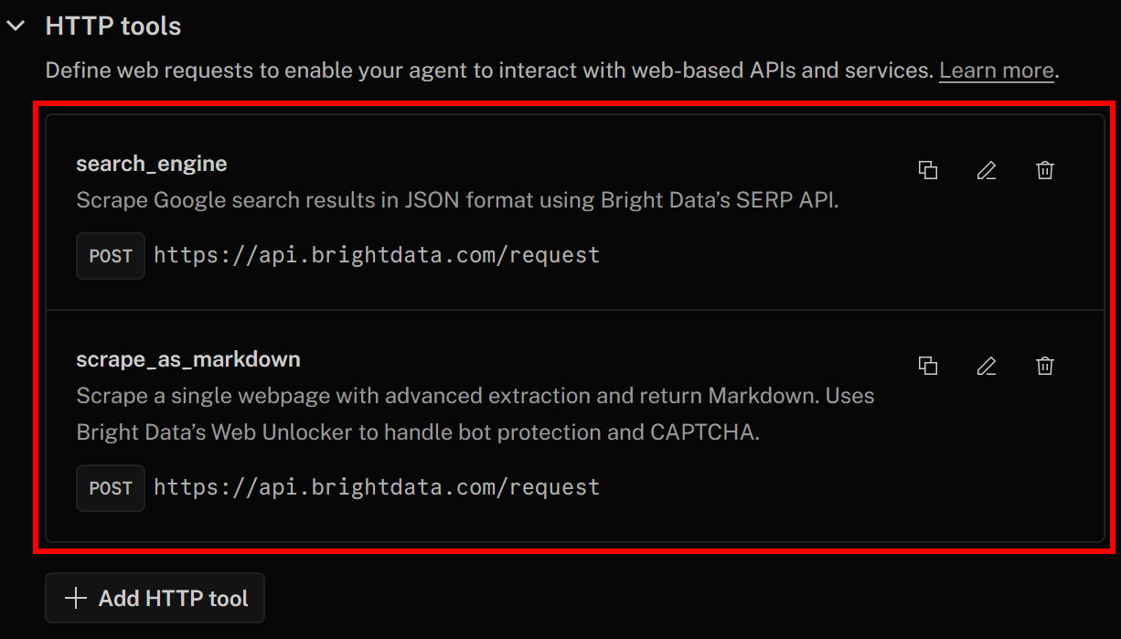 The “search_engine” and “scrape_as_markdown” tools
