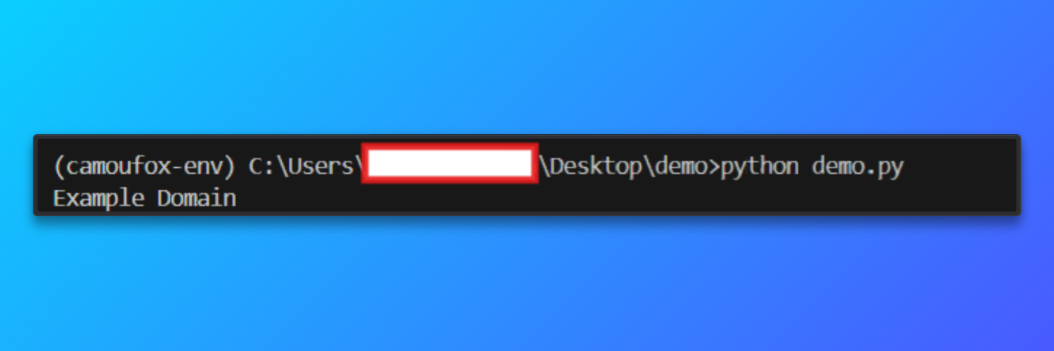 Output which displays the title of the web page