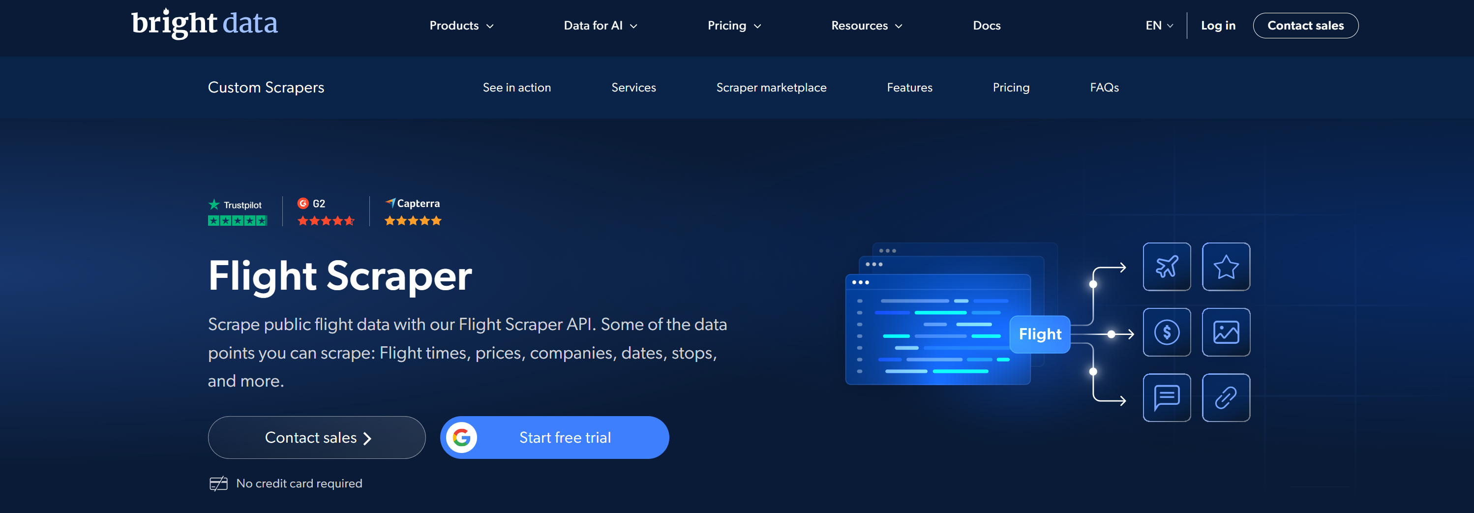 Bright Data's Flight Scraper