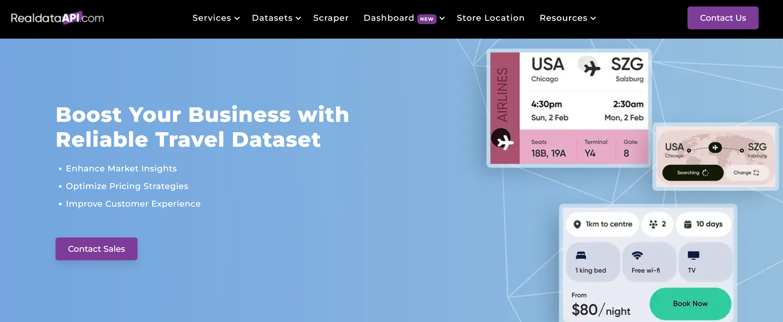Real Data API’s travel dataset