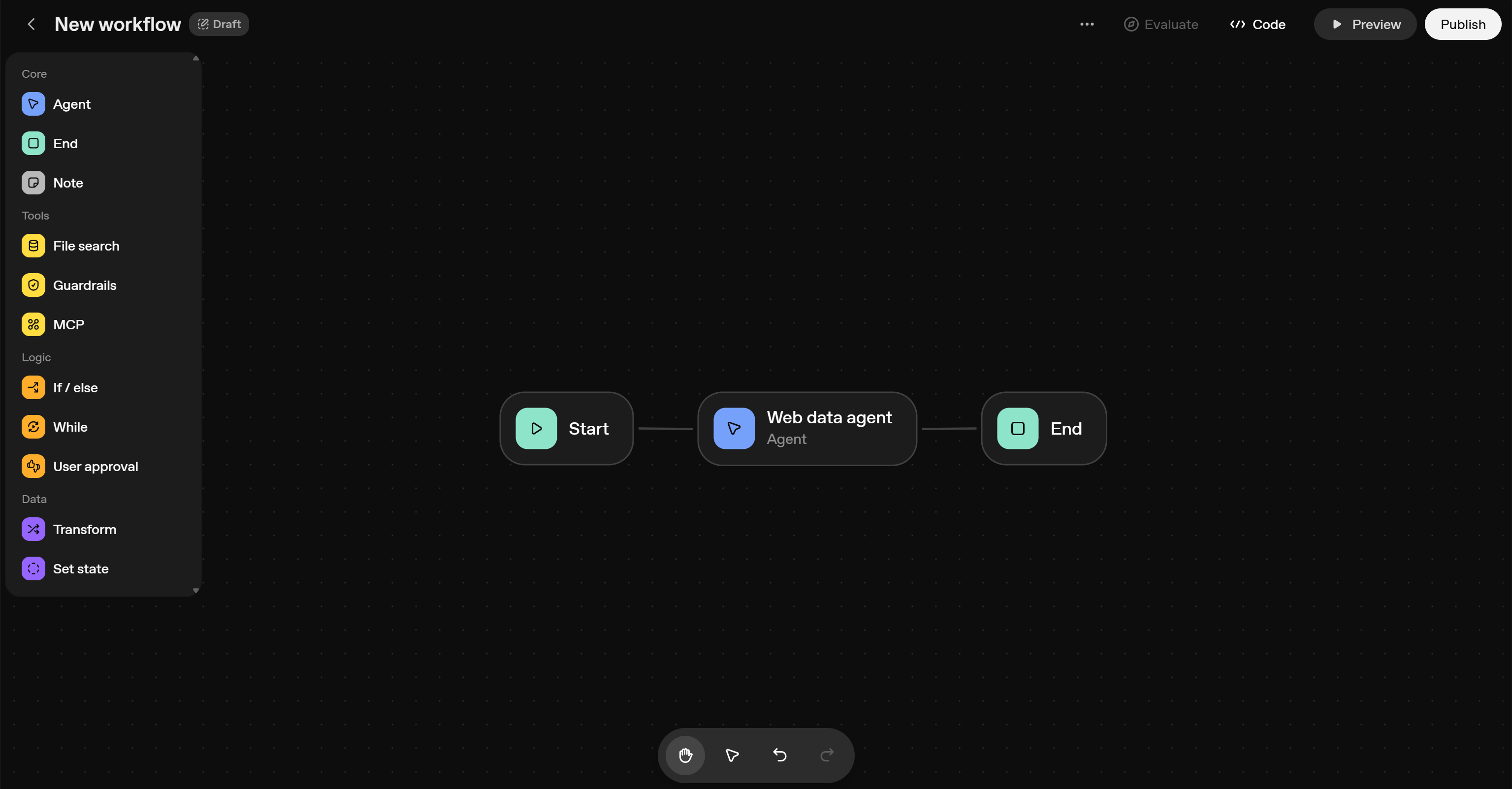 Your final AI workflow in OpenAI's Agent Builder