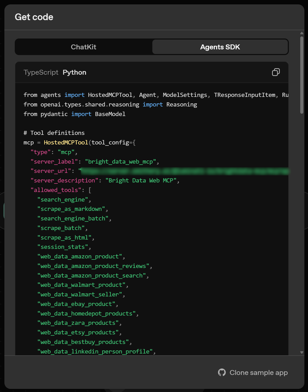 Getting the workflow code