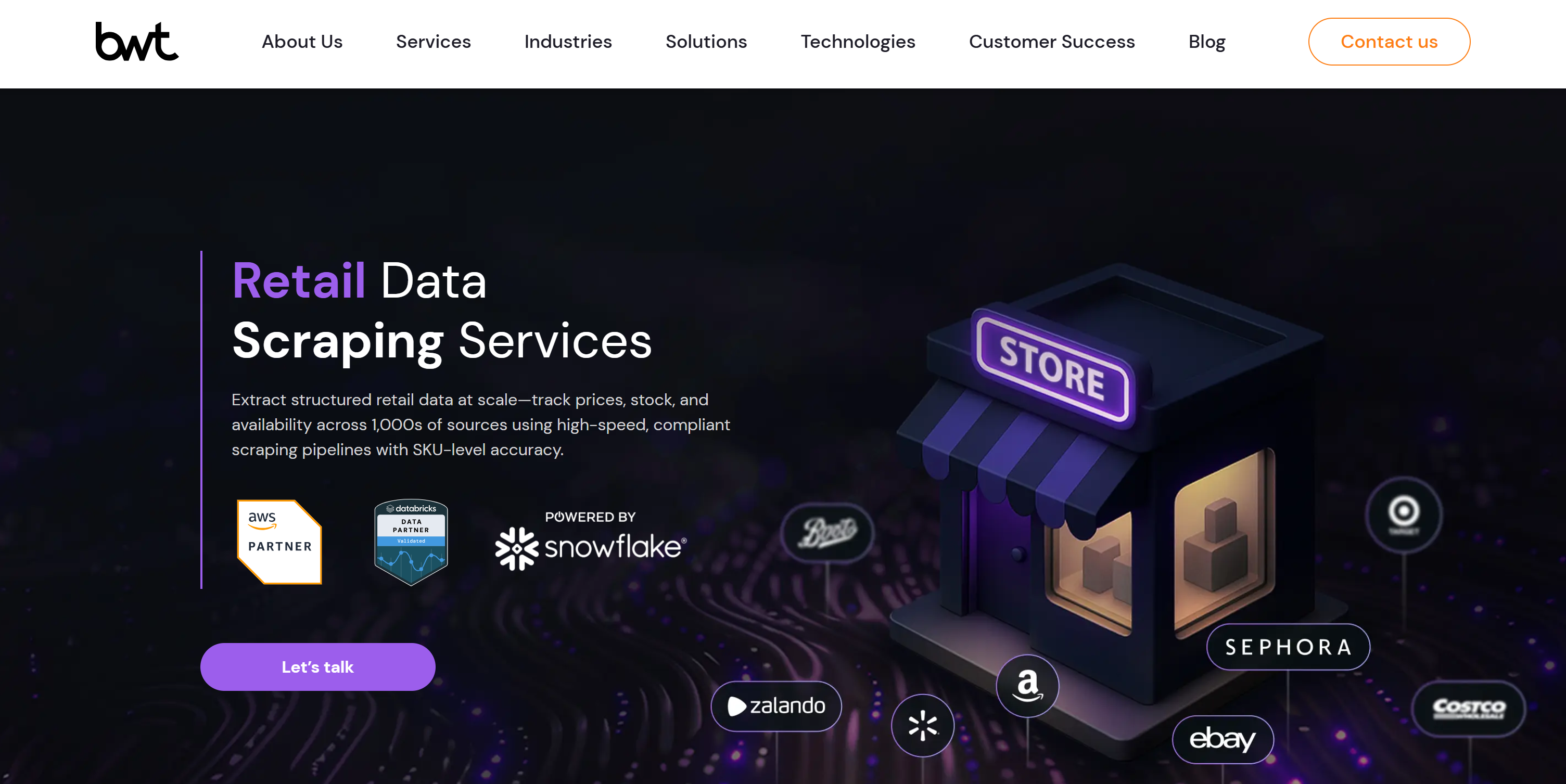 GroupBWT’s retail data scraping services