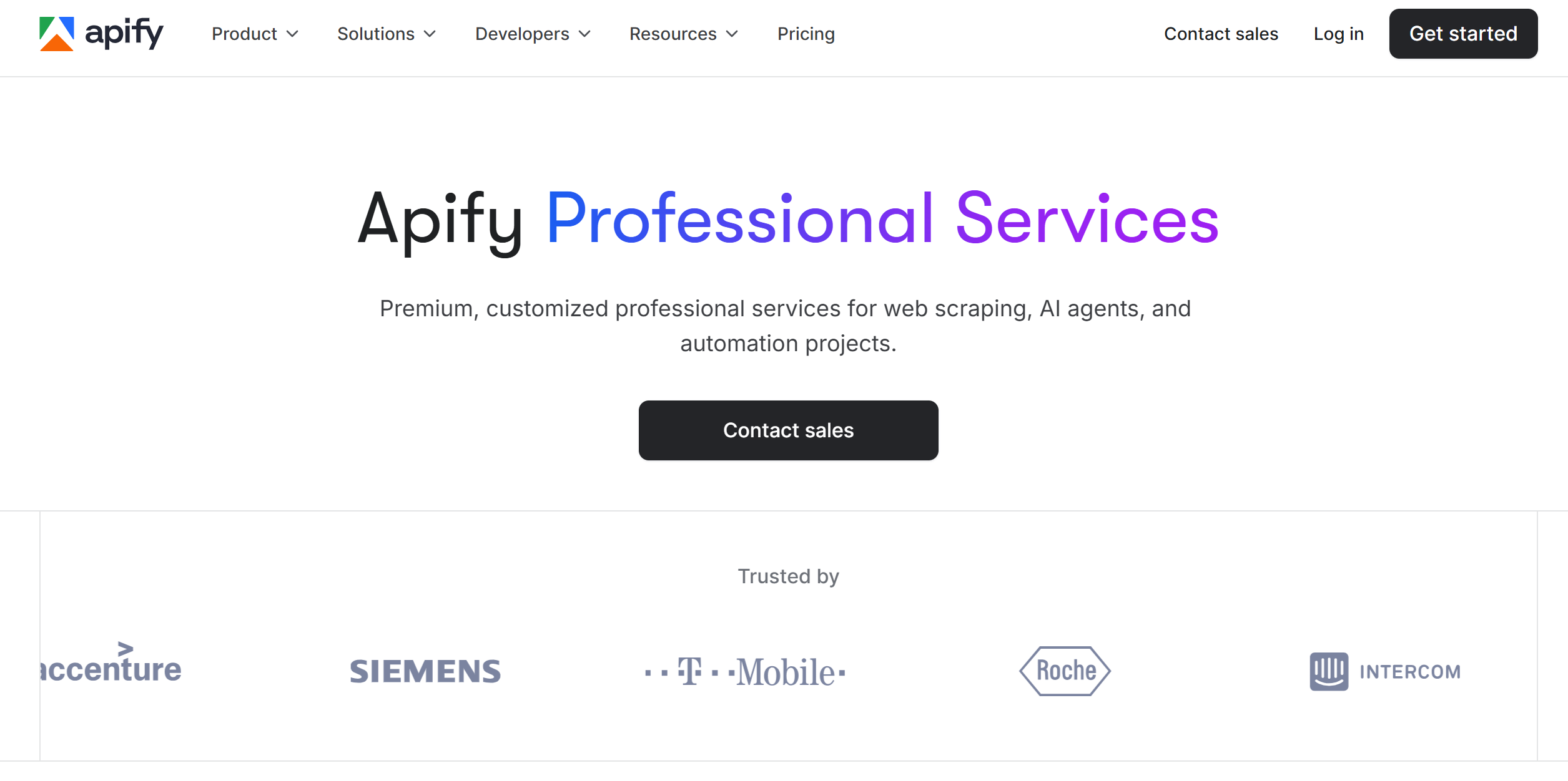 Apify’s web scraping services