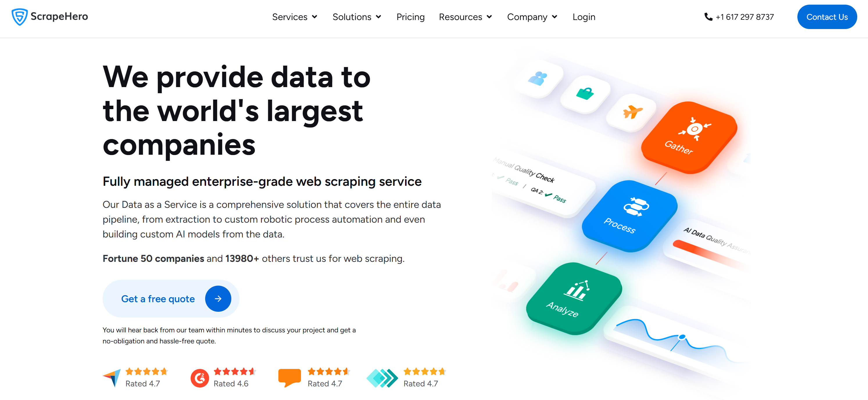 ScrapeHero's web scraping services